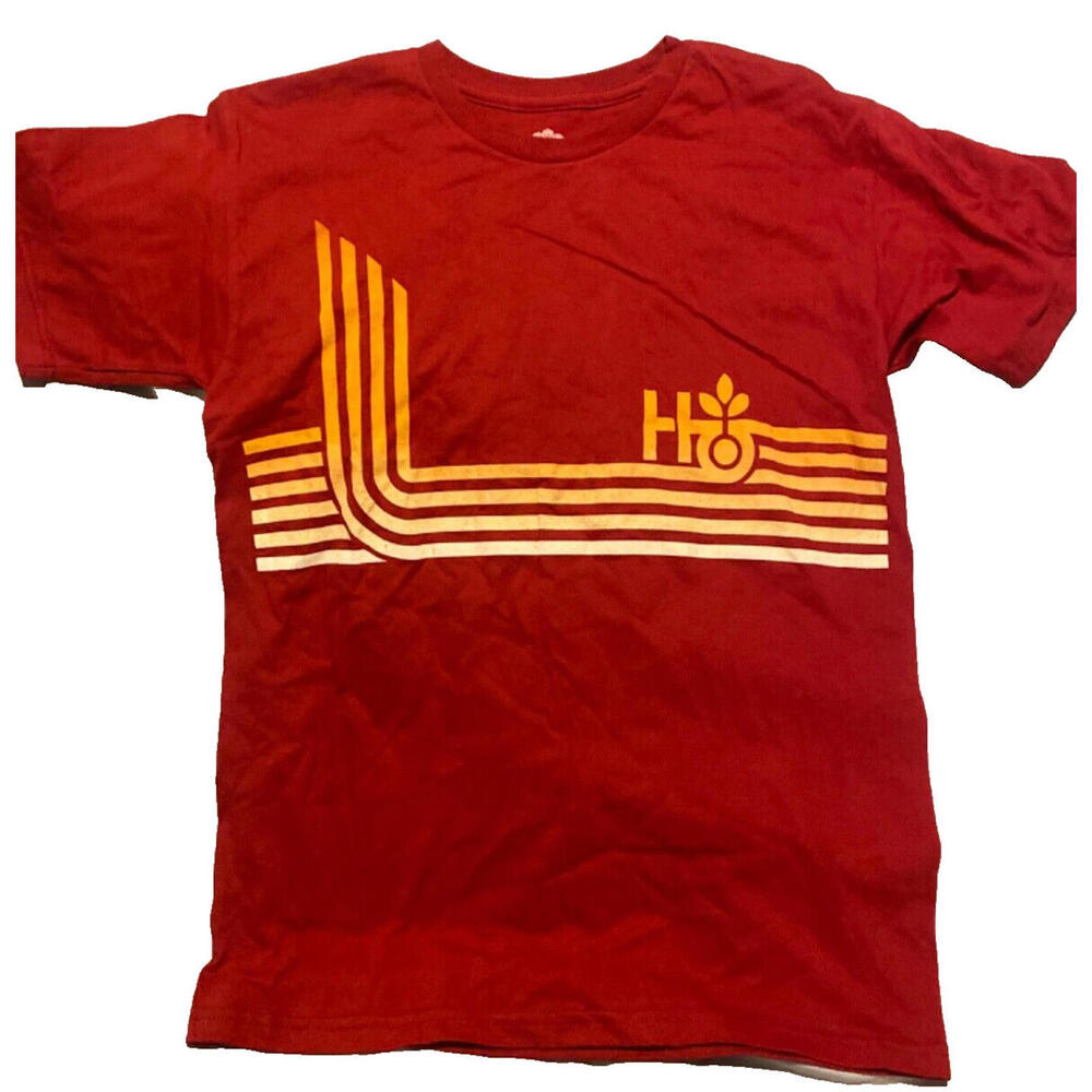 Vintage Habitat Organic Red Men's T-shirt Small Streetwear